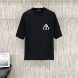 Ch hip-hop t shirts ch croo short-sleeved sanskrit logo printingloosecasualpure cotton american heavy weight short-sleeved