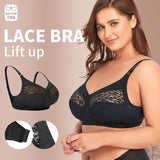 Full figure bra - wireless lace lightly lined