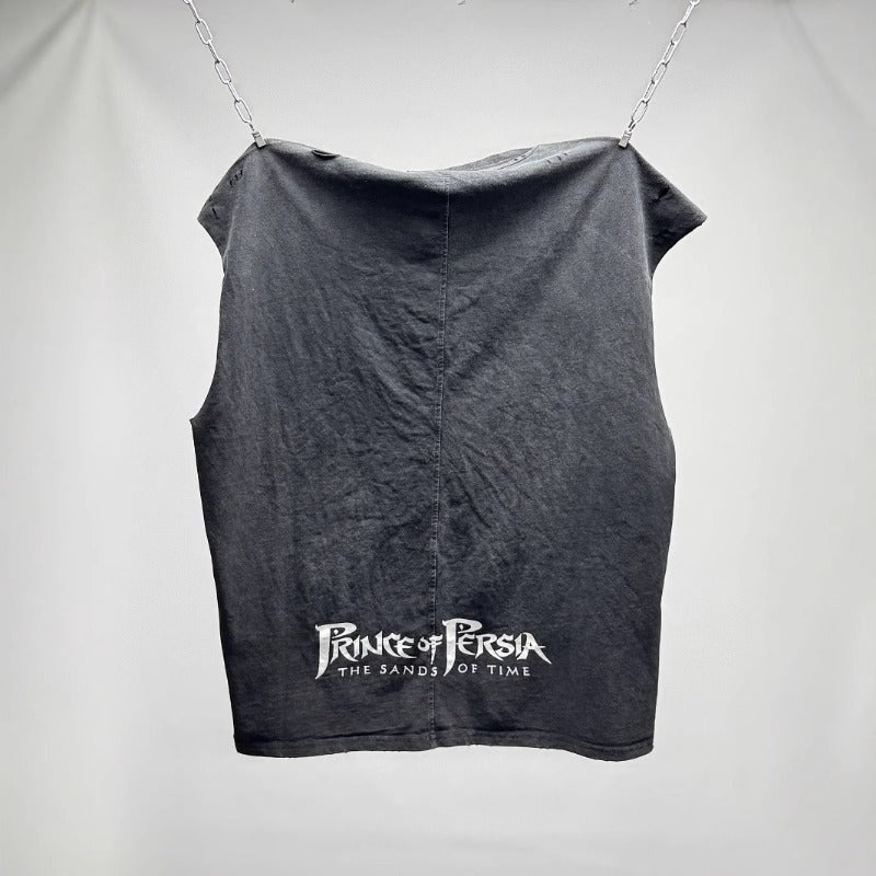 saint m t shirts s.m prince of persia pattern crew neck pullover tank top