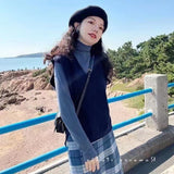 Women Knitted Pullover Autumn and Winter Leisure Knitwear Vest