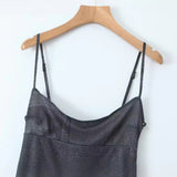 Women Dresses Summer Sling Dress Backless Slim Fit Sexy Dress (Xds0414)