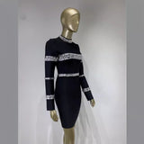 Women Dresses Long Sleeve Bandage Dress Slim Fit Party Dress (Ont0408)