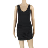 Women Dresses Backless Sleeveless Dress Sexy Hip Skirt (Bla0420)
