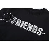 Vlone Sweatshirts Autumn and Winter Small Plane Letter Pattern