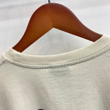 saint m t shirts s.m letter print crew neck pullover short sleeve top
