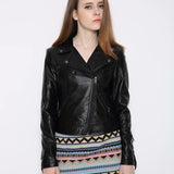 Women Leather Jacket Long Sleeve PU Leather Coat Tassel Punk Motorcycle Clothing Leather Jacket