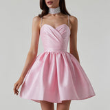 Harlem Nights Outfits Summer Dress Pleated Suspender Dress Sexy Skirt