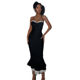 Women Dresses Sexy Backless Fishtail Dress Party Dress (Ont0408)