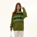 Unisex Sweater Autumn Ethnic Style Color Matching Sweater