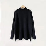 Women Knitted Pullover Turtleneck Autumn and Winter Loose Knitwear Top