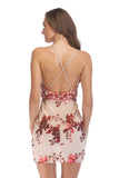Women Evening Gown Sexy Sequin Sling Backless Dress Summer