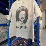 saint m t shirts s.m vintage portrait graphic crew neck short sleeve top