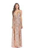 Women Evening Gown Sexy Nightclub Suspenders Split off Shoulder Beads Sequins Dress Female Dress