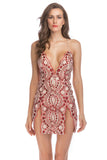 Women Evening Gown Sexy Sequin Sling Backless Dress Summer