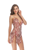 Women Evening Gown Sexy Sequin Sling Backless Dress Summer
