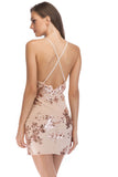 Women Evening Gown Sexy Sequin Sling Backless Dress Summer