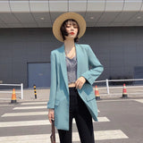 Women's Suits Apricot Blazer Women's Spring and Autumn Casual Suit Top