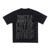Hip-hop t-shirts: american high street style, short sleeve, letter print, loose fit, hip-hop tee