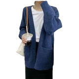 Women Knitted Cardigan Autumn and Winter V-neck Knitted Top