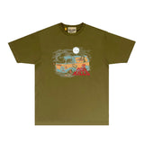 Gallery Dept T Shirt Retro Printed Loose Short-Sleeved Shirt