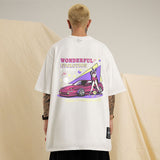 Men T Shirt Summer Cartoon Printed Short Sleeve T-shirt