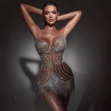 Women Dresses Sexy Party Ultra Short Tube Dress (Ont0408)