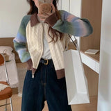 Women Knitwear Fall and Winter Lapels Zipper Sweaters Cardigan