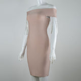 Women Evening Dress Sheath Bandage One-Piece Dress
