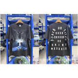 saint m t shirts s.m cartoon print crew neck pullover short sleeve top
