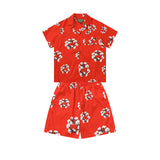 Denim Tears T shirt & Shorts 2 Piece Set Button cardigan woven