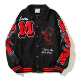 Saint m t jackets s.m. saint michael pattern baseball jacket wholesale single piece