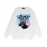 Amiri Long Sleeved Shirt Printed Trendy Pure Cotton