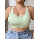 Full figure bra women's push-up lace