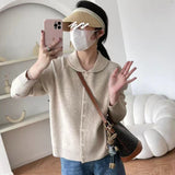 Women Knitwear Spring and Autumn Sweater Loose Knitted Cardigan