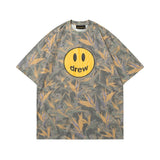 Drew house tshirt r d@ew leaf letter crew neck pullover short sleeve
