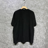 Amiri t shirts flame gold letterprinting short sleeves
