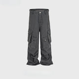MIJKO Men's Vintage Pants MIJKO Men's Women's Vintage Washed Trousers Casual Pants