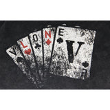 Vlone Hoodie Autumn/Winter Playing Card Prints Washed Loose