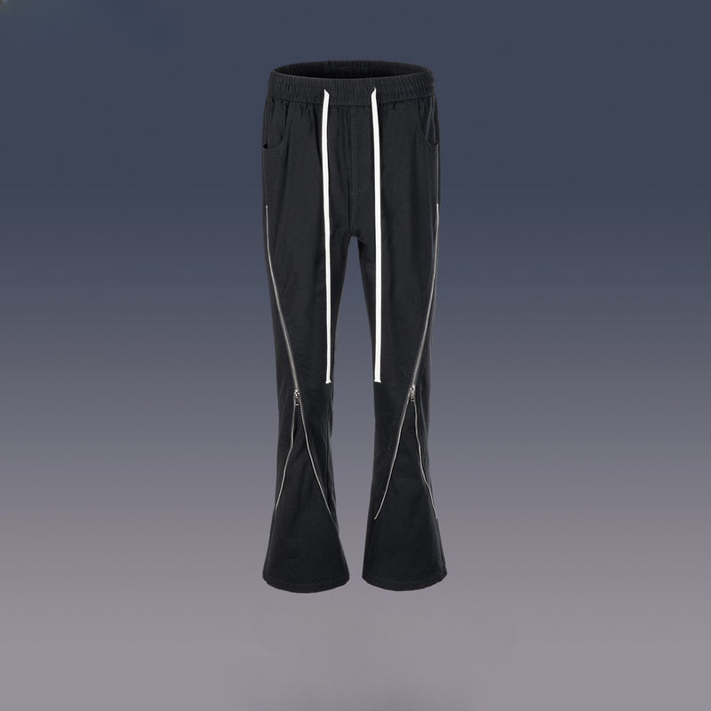 MIJKO Men's Vintage Pants MIJKO Men's Women's Hip Hop High Street Wide Feet Straight Casual Pants