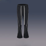 MIJKO Men's Vintage Pants MIJKO Men's Women's Hip Hop High Street Wide Feet Straight Casual Pants