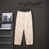 Ashley williams all-over bear print sweatpants - elastic waist, straight leg, women's american retro casual athletic pants