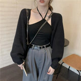 Women Knitwear Spring and Autumn Cardigan Loose-Fitting Short Coat