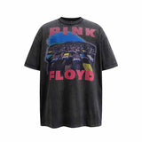 SAINT MICHAEL Vintage T Shirt PSYCHO21 PINK FLOYD ROCK Vintage Printed Short Sleeve