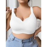 Full figure bra women's push-up lace