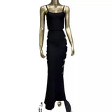 Women Dresses Sexy Hollow-out Camisole Party Dress (Ont0408)