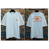 Ch hip-hop t shirts high street ch short-sleeved sanskrit stereoprinting short-sleeved loosecasualpure cottonamericaneasiest for match