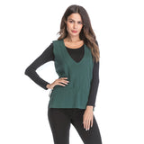 Women Knitted Sweater V-neck Knitted Keep Warm Outerwear Vest