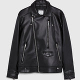 Men Motorcycle Jacket Faux Leather Motorcycle Jacket Coat 1966/400