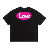 saint m t shirts s.m vintage love graphic crew neck pullover short sleeve top
