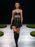 Women's Evening Dress Sexy Punk Bandage Dress Hollow Skirt